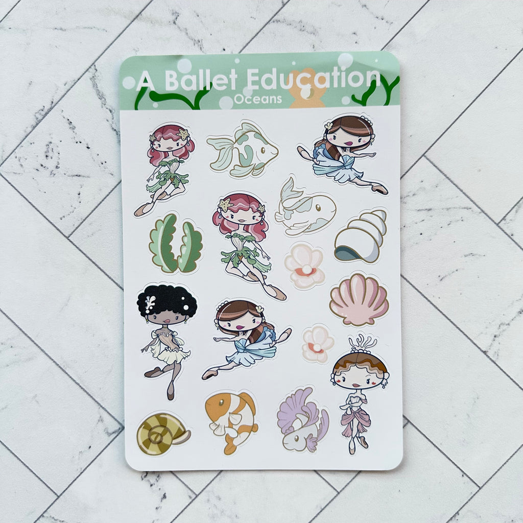 Oceans Sticker Sheet
