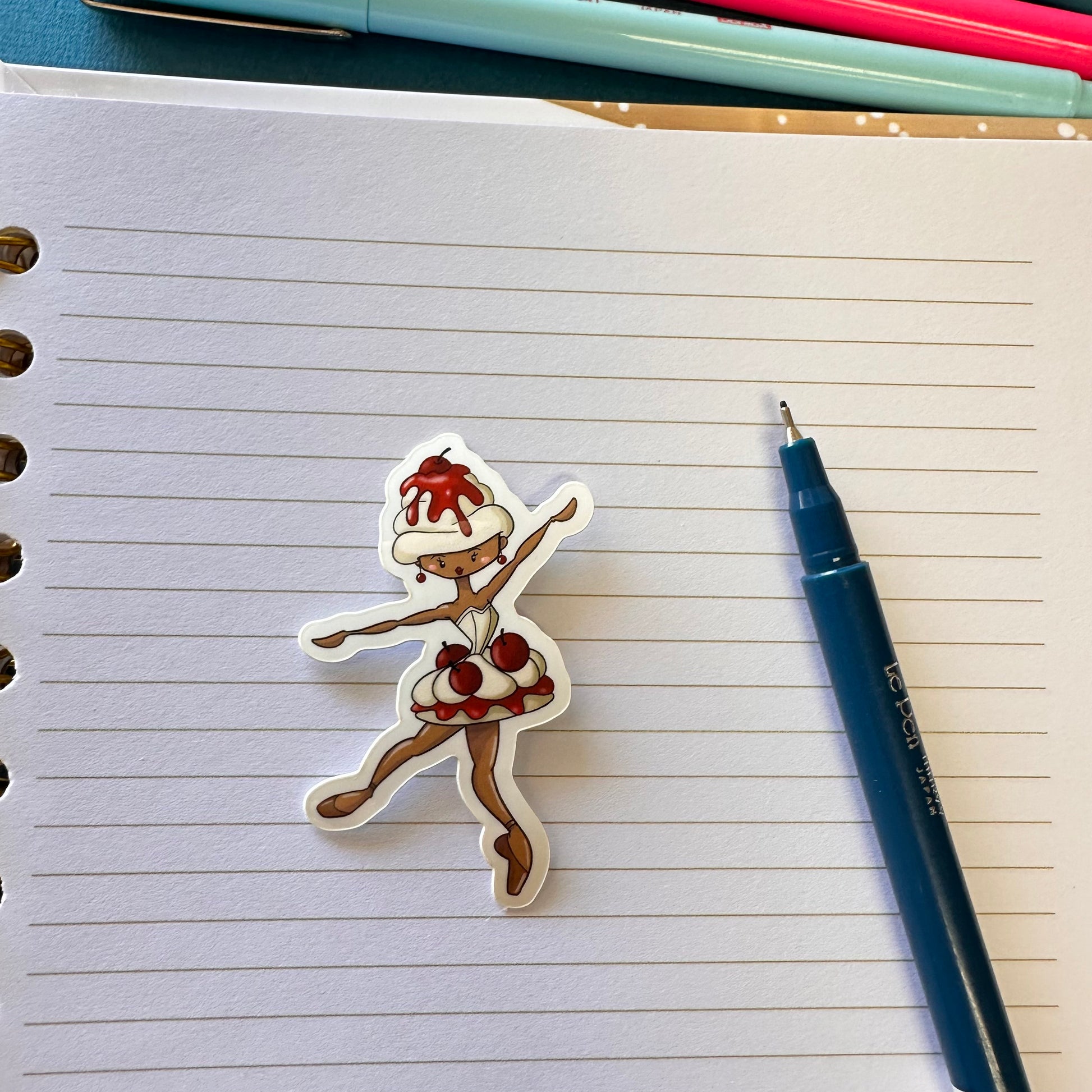 Ballerina Dessert Stickers