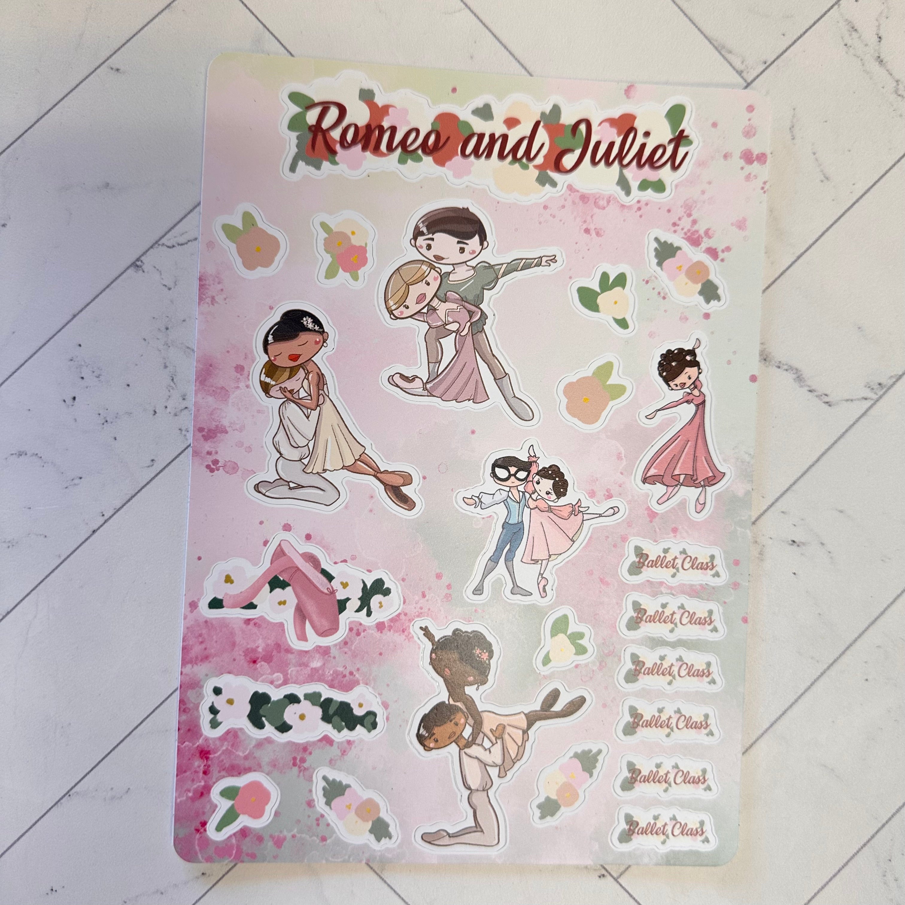 Romeo and Juliet Planner Stickers