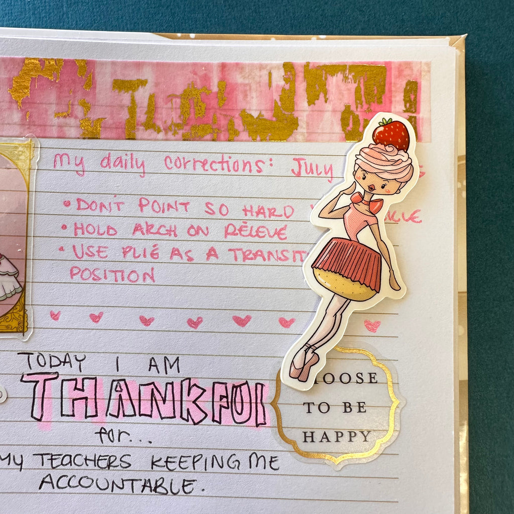 Ballerina Dessert Stickers