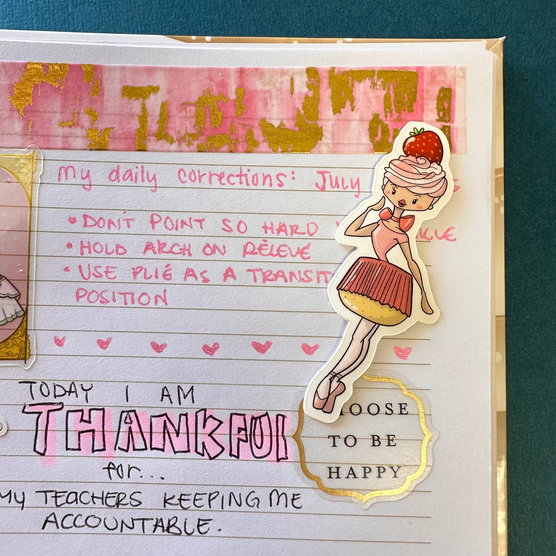 Ballerina Dessert Stickers