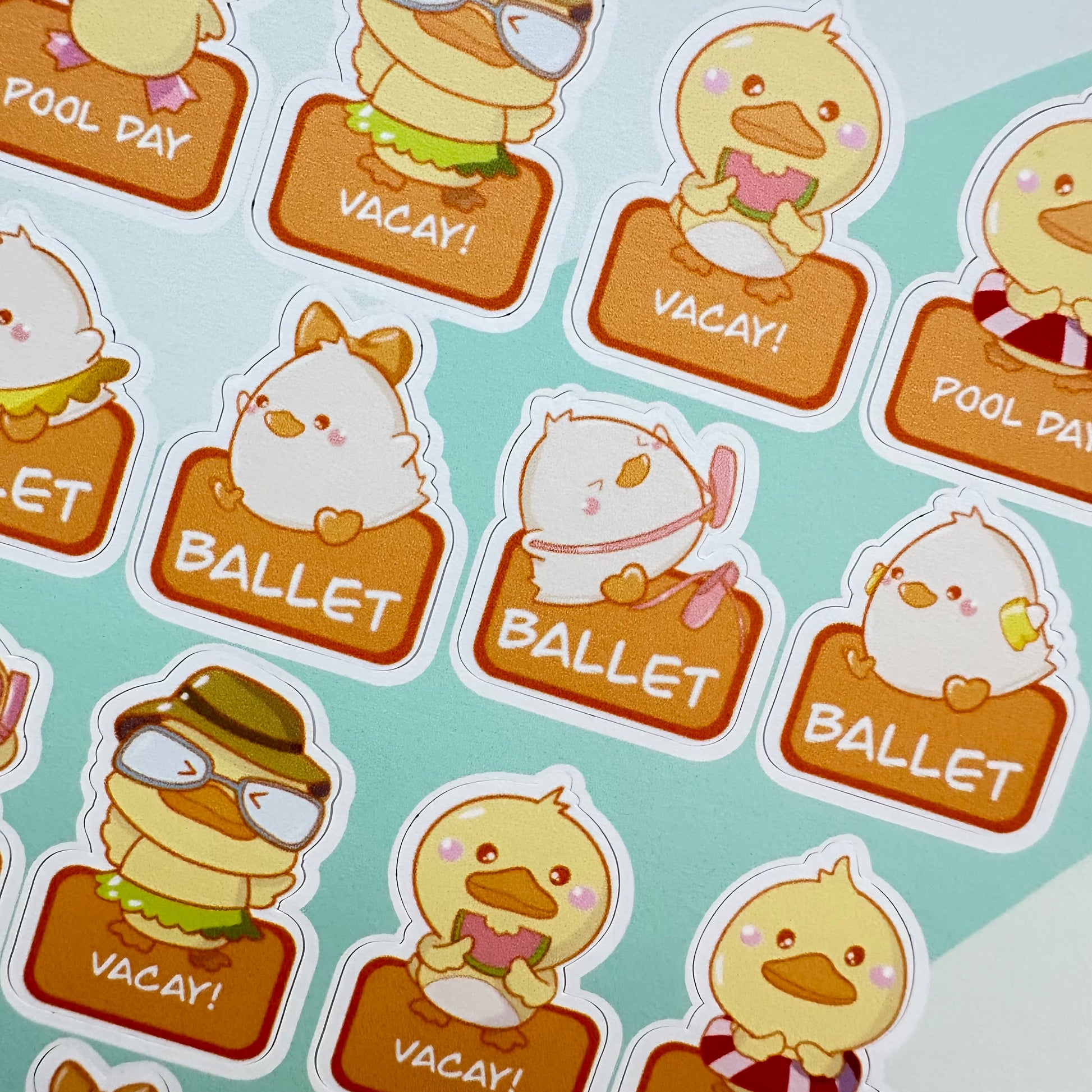 Ducks do Ballet Sticker Sheet