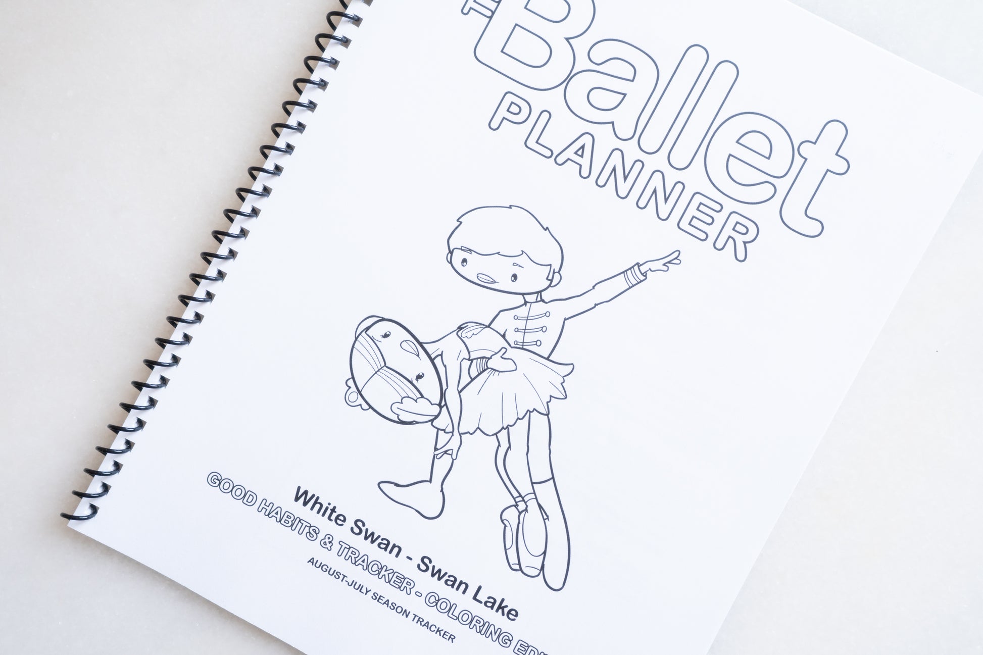 White Swan - Good Habits & Tracker - Coloring Edition