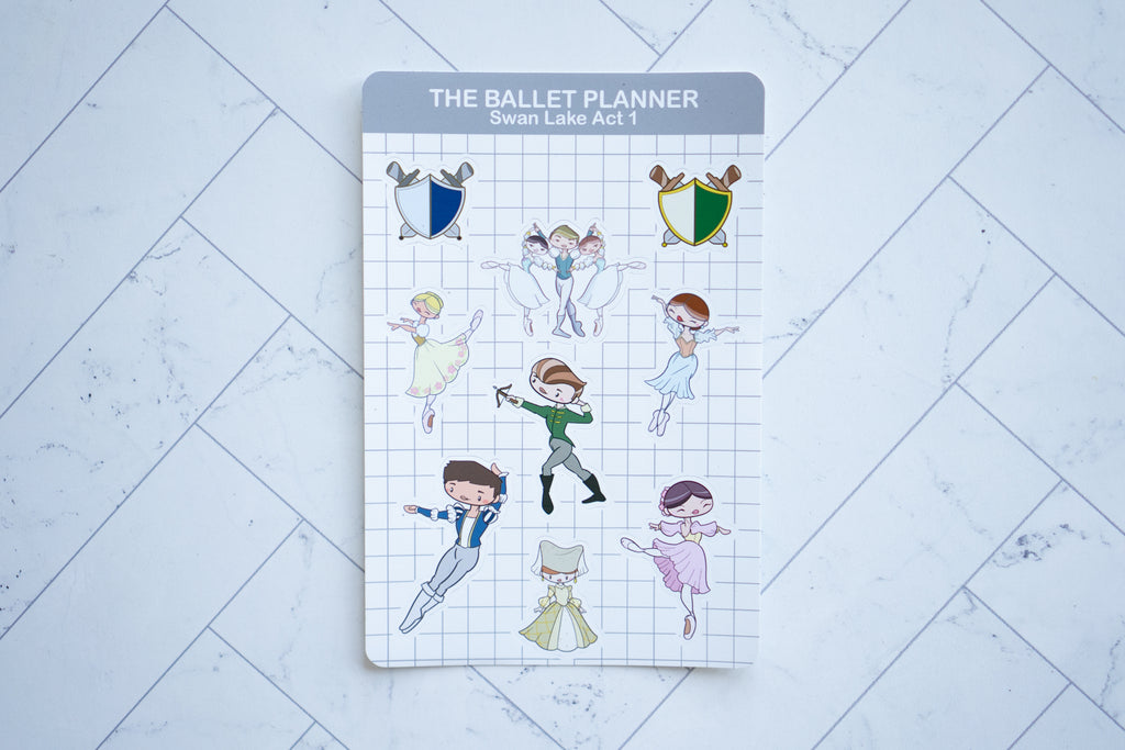 Swan Lake Act 1 Sticker Sheet