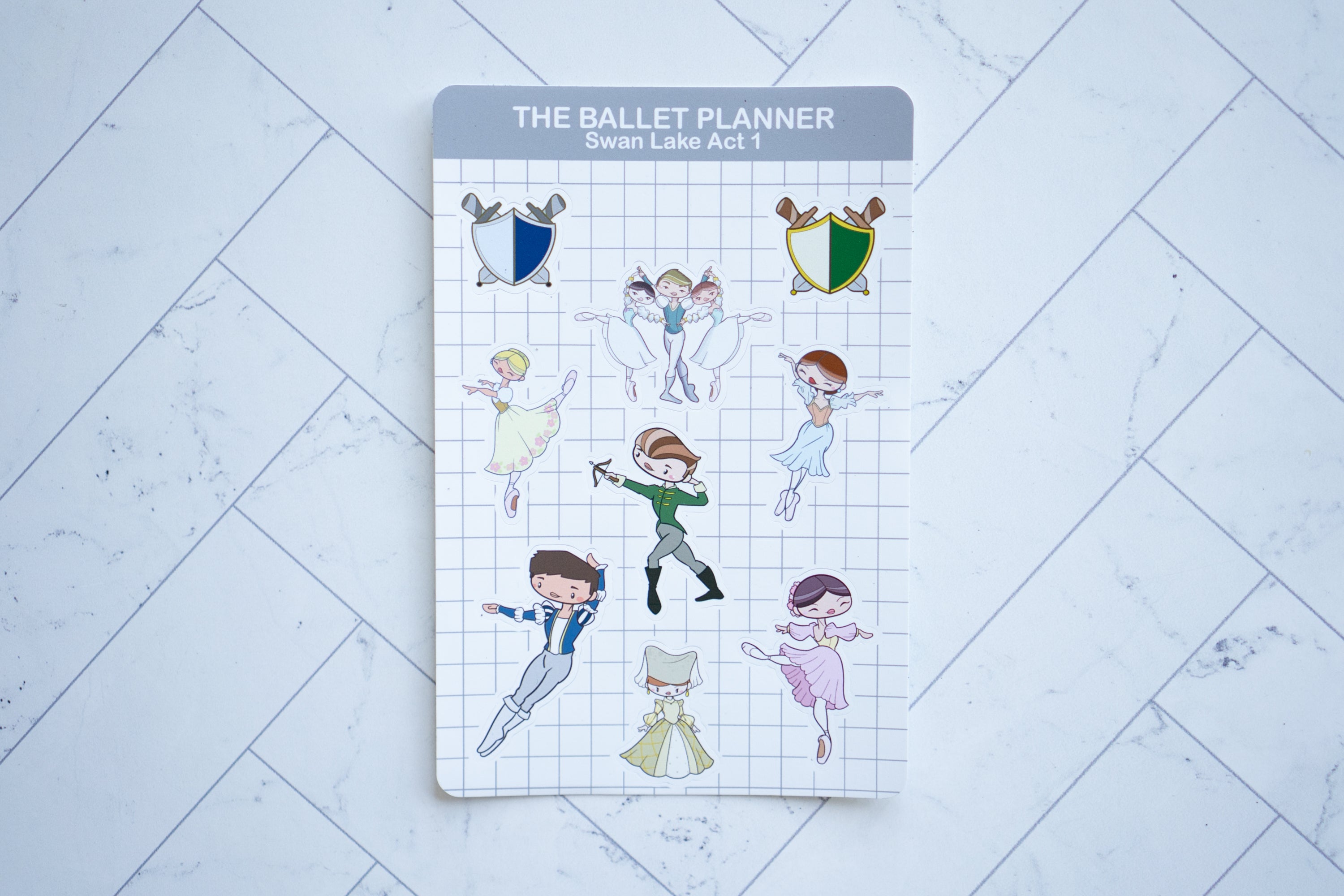Swan Lake Act 1 Sticker Sheet