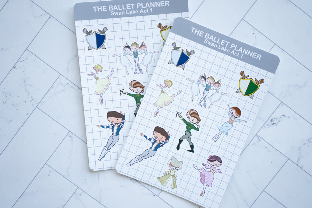 Swan Lake Act 1 Sticker Sheet
