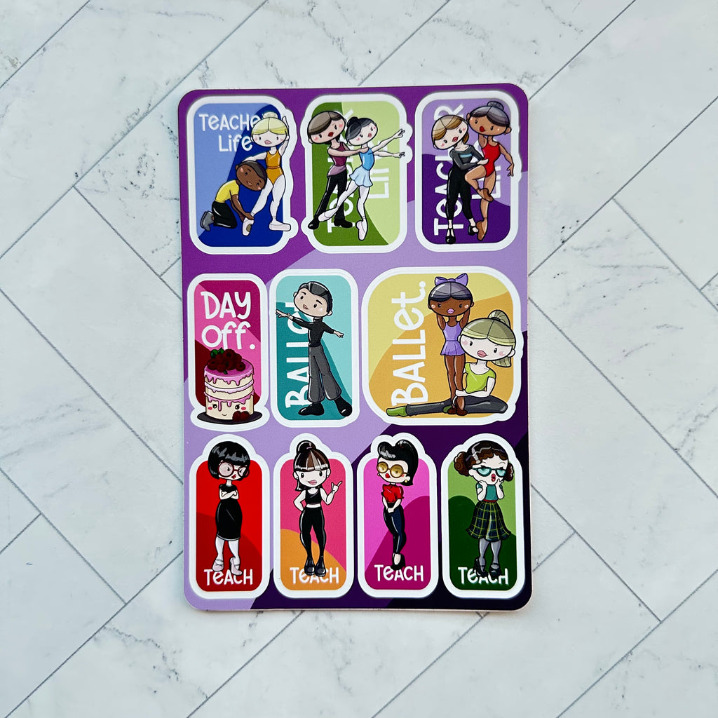 Teacher Life Sticker Sheet