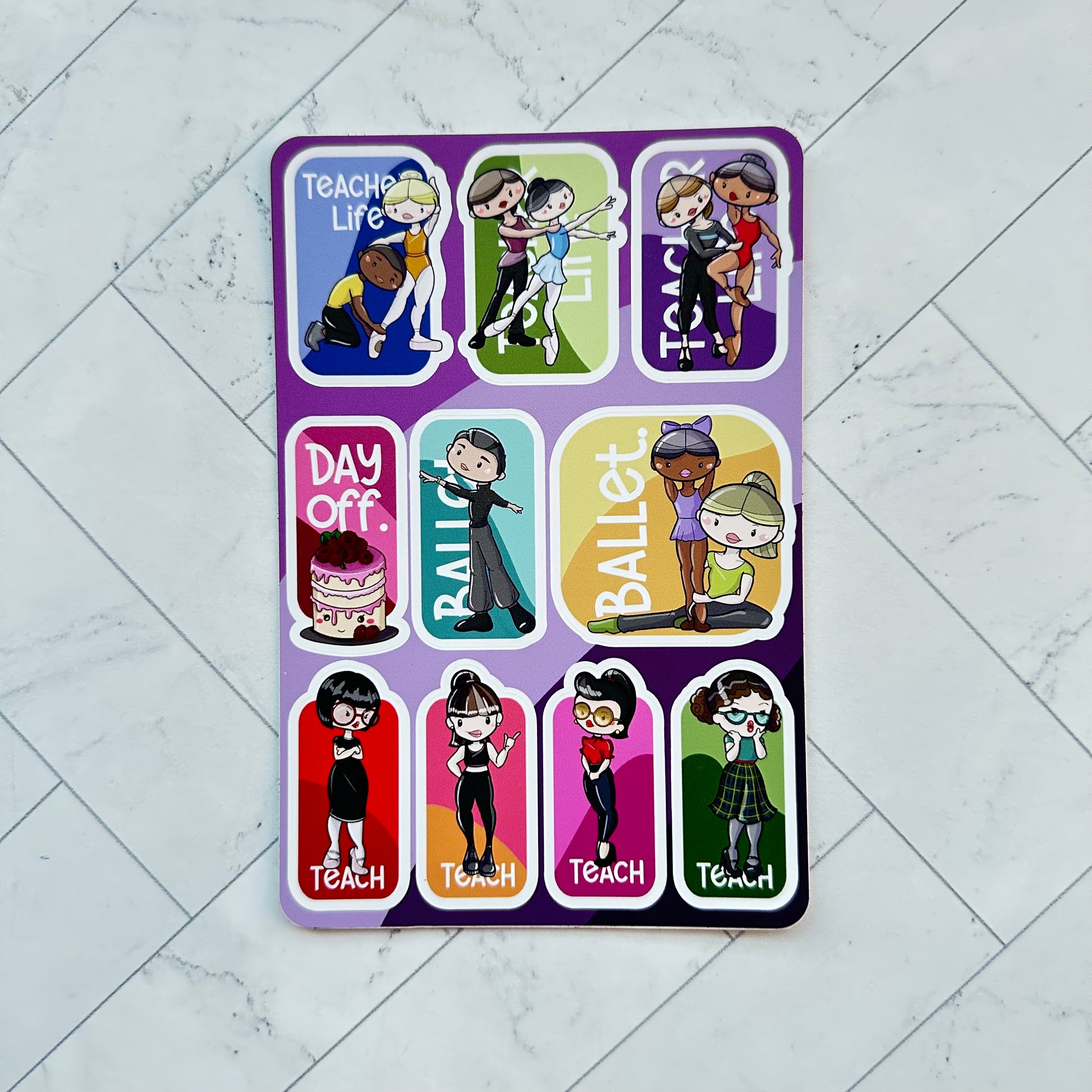 Teacher Life Sticker Sheet