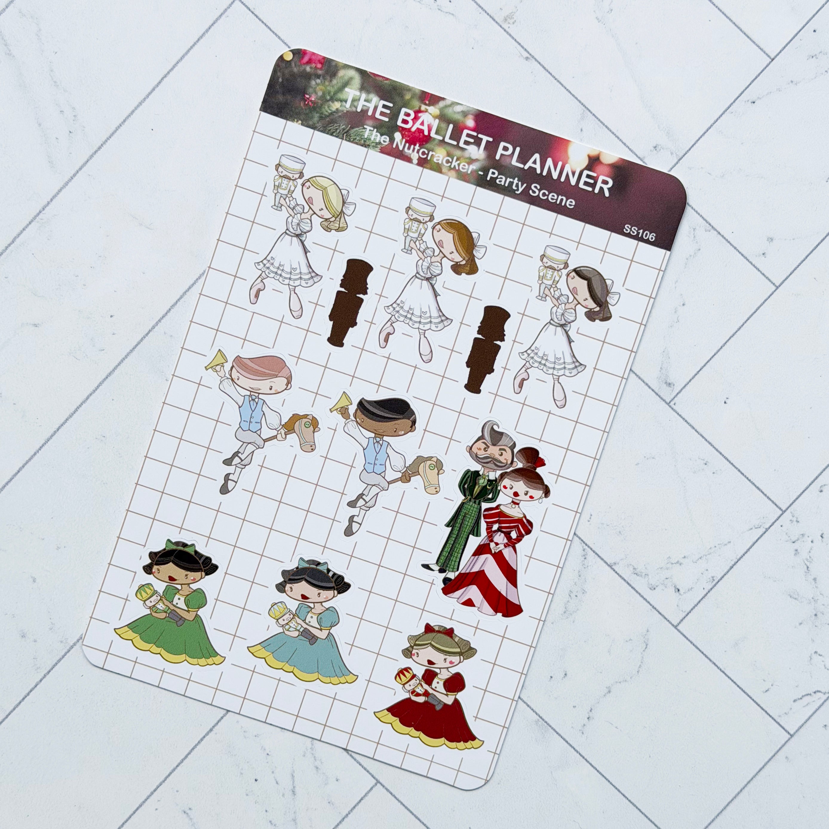 The Nutcracker Party Scene Sticker Sheet