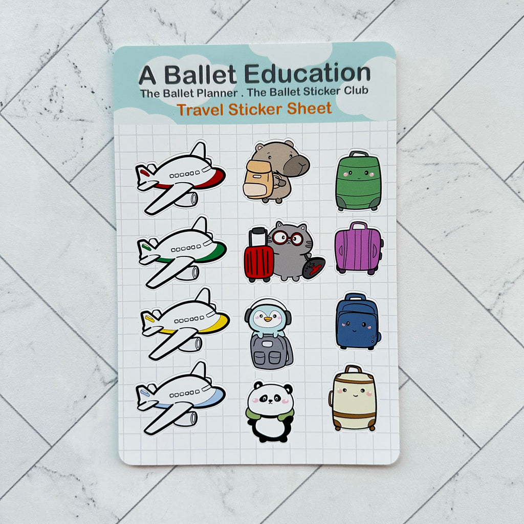 Travel Sticker Sheet