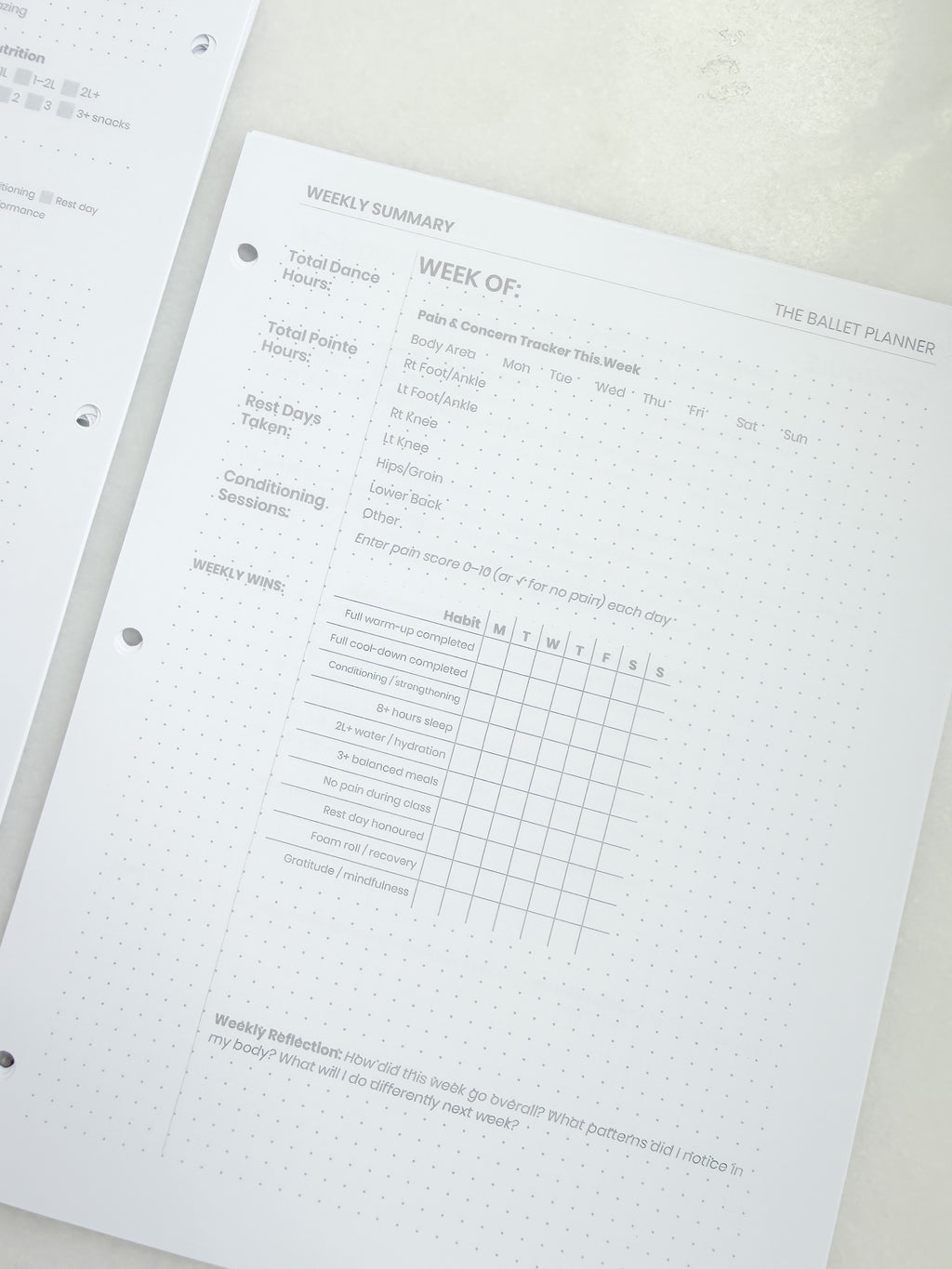 Dance Injury Prevention Workbook & Planner | Dancer's Wellness Journal | Strengthening Program | Injury Tracker | Print at Home PDF | Ballet, Dance & Gymnastics