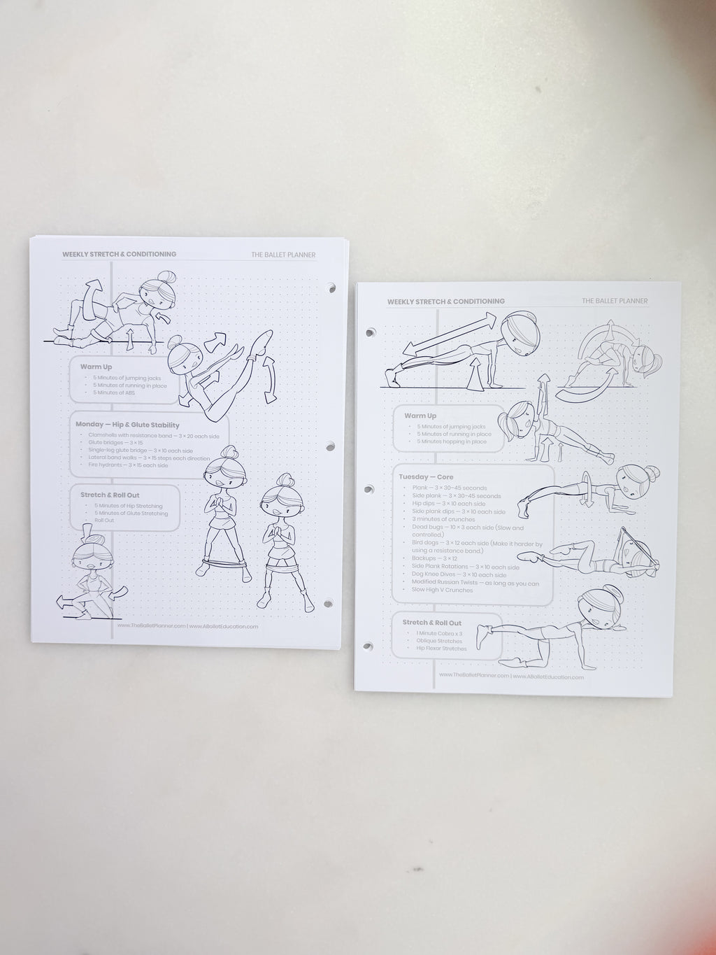 Dance Injury Prevention Workbook & Planner | Dancer's Wellness Journal | Strengthening Program | Injury Tracker | Print at Home PDF | Ballet, Dance & Gymnastics