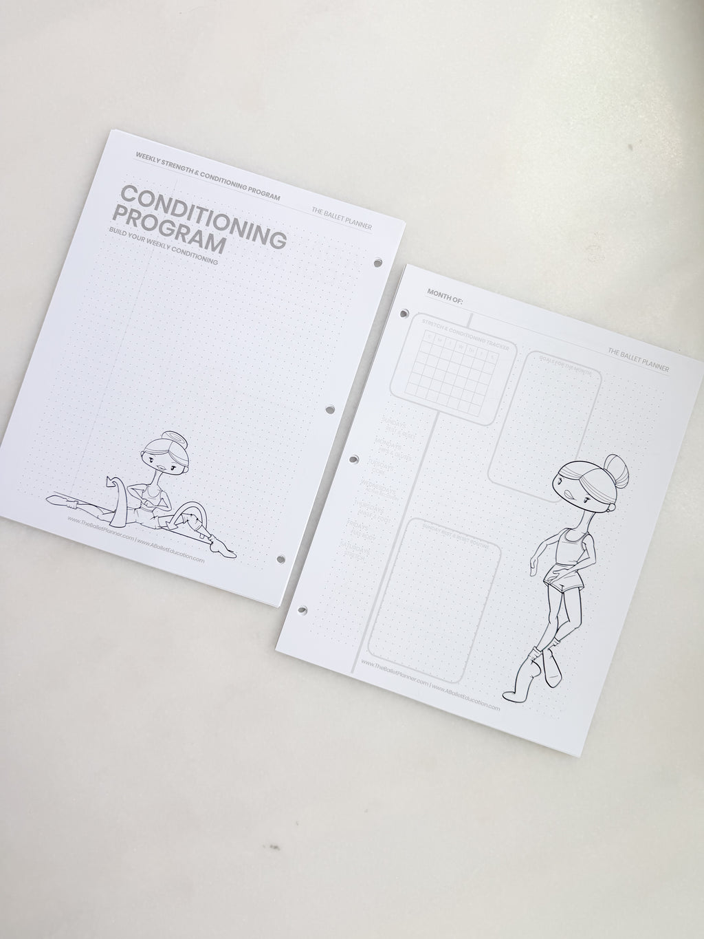 Dance Injury Prevention Workbook & Planner | Dancer's Wellness Journal | Strengthening Program | Injury Tracker | Print at Home PDF | Ballet, Dance & Gymnastics