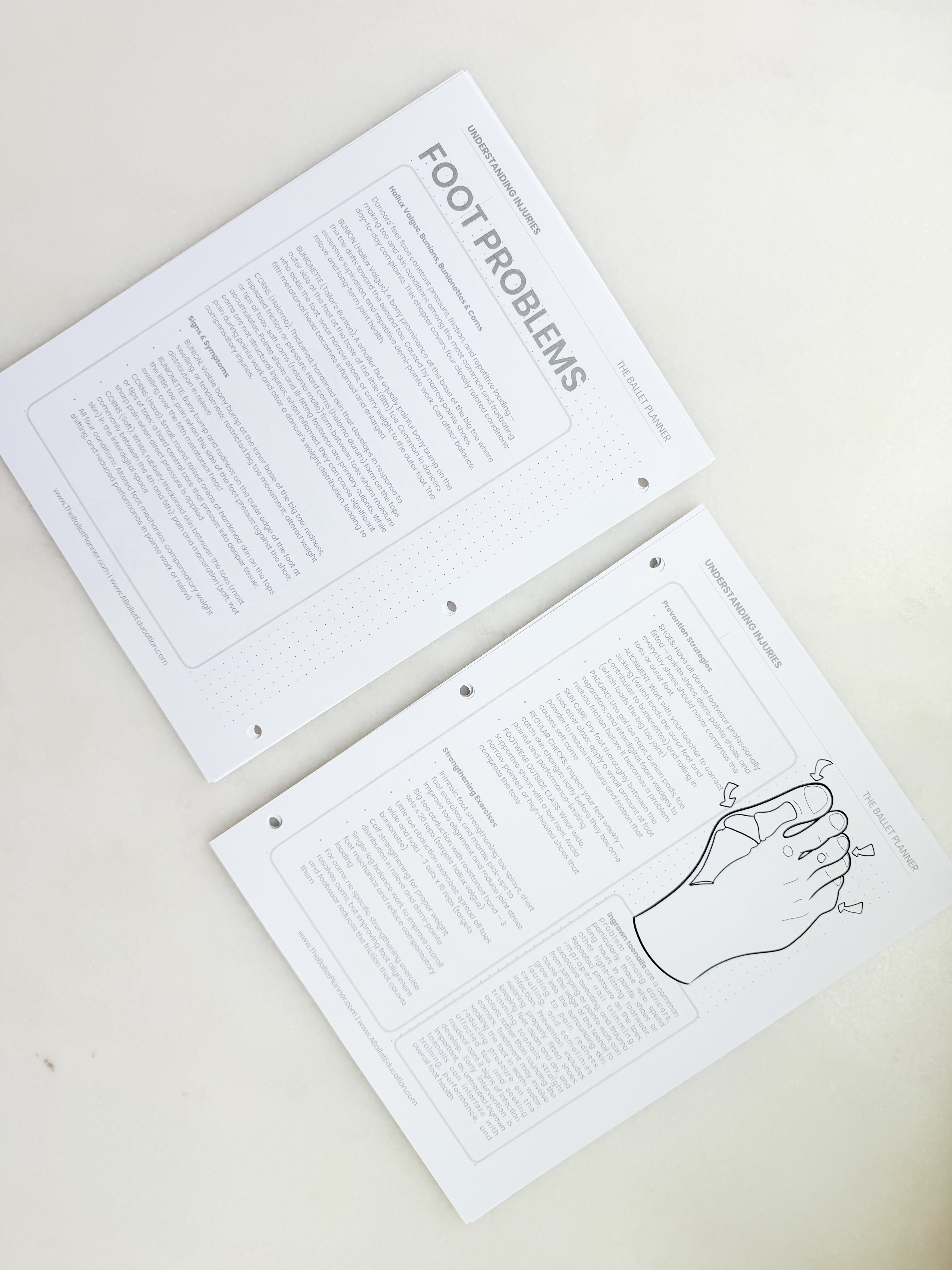 Dance Injury Prevention Workbook & Planner | Dancer's Wellness Journal | Strengthening Program | Injury Tracker | Print at Home PDF | Ballet, Dance & Gymnastics
